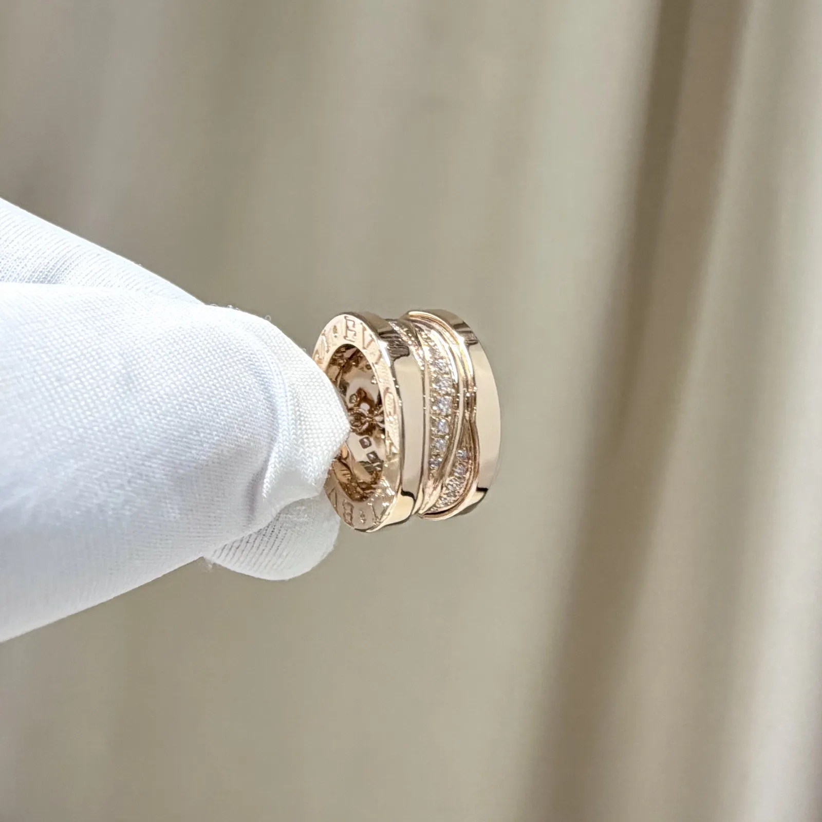 สร้อยคอ Bvlgari B.zero1 Necklace Rose Gold 18K Diamonds